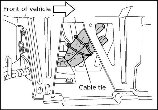 follows: 1) Rotate the assembly in a clockwise direction to help move the assembly into position near