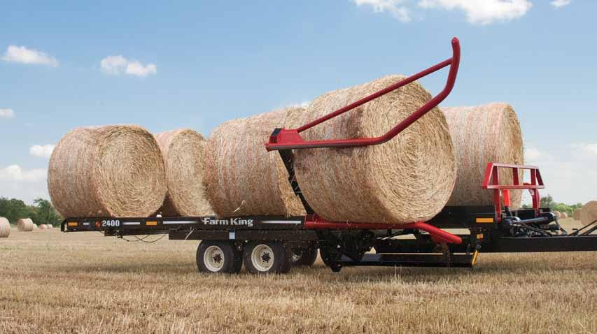 4 Round Bale Carrier Standard Arm The 1450s, 2400s and the 2450s feature standard pickup arms.