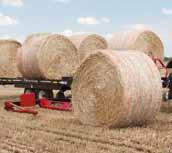 end-on or side-on position. This allows the operator to approach the bale from any angle.