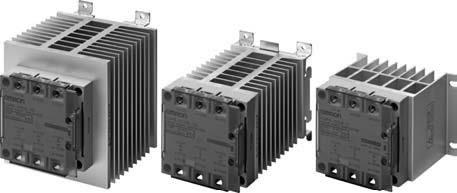 Solid State Contactors for Heaters Three-phase Compact, Slim-profile SSRs with Heat Sinks. Solid State Contactors for Three-phase Heaters Reduced Installation Work with DIN Track Mounting.
