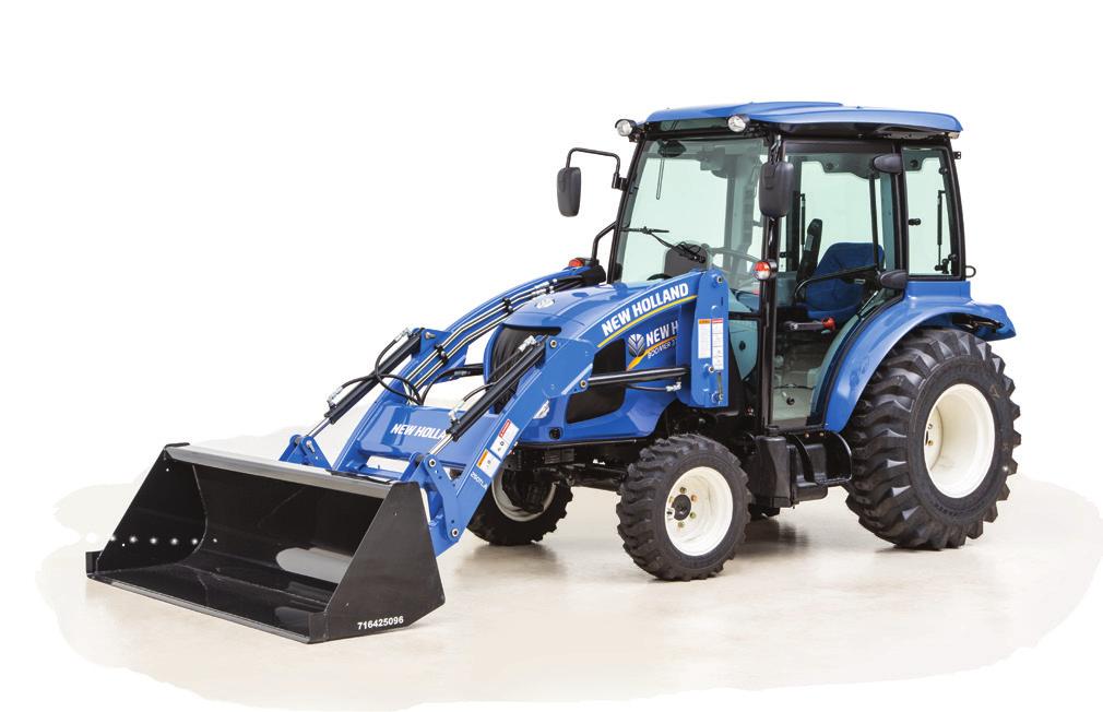 The New Holland emissions treatment system uses a combination of internal Exhaust Gas Recirculation (EGR) to control Nitrogen Oxides (NOx) and a Diesel Oxidation Catalyst (DOC) with a Diesiel