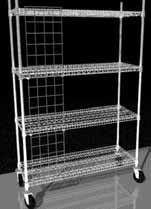 Accessories Enclosure Panels, cont d To Order Side Enclosures Order one panel for each side of shelving unit Select the panel that corresponds to the post height and shelf width of shelving unit Post