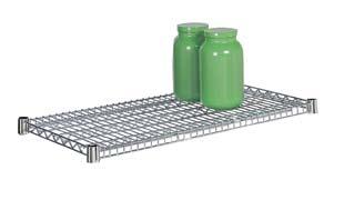 Shelves Wire Over Shelves Position Shelves above the workstation counter top for additional storage and easy access Shelves up to 60" long support up to 1,250 lbs (565kgs) of uniformly loaded weight
