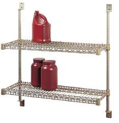 Wall Shelving Take advantage of wall space for additional storage Install shelving above sinks, worktables, counters and desks Choose from three ISS Wall Shelving products that support cantilever