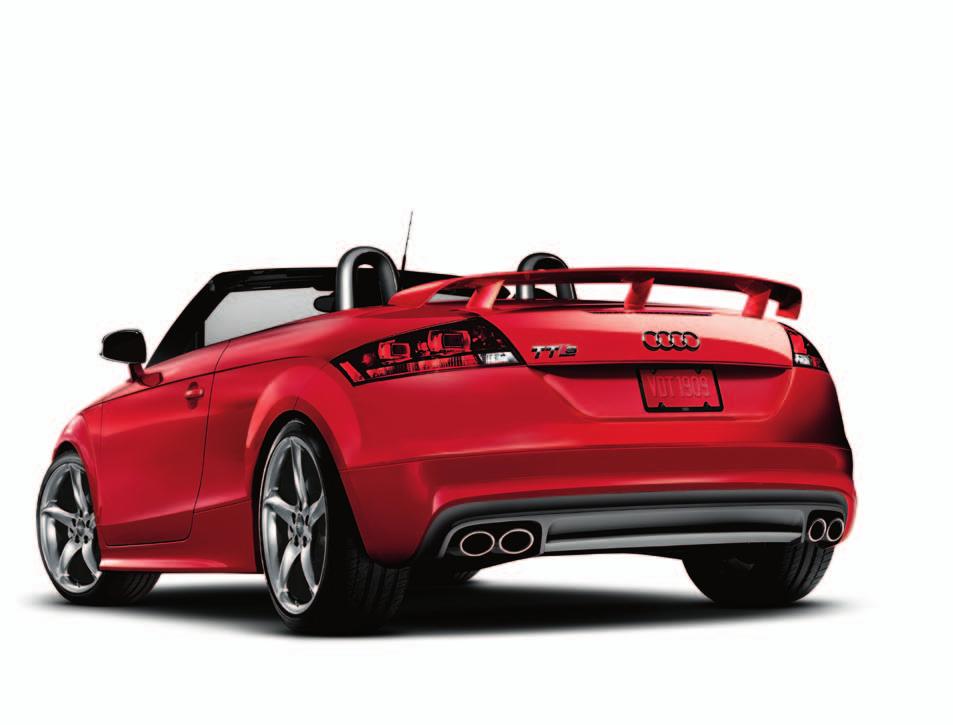 6 TT TTS Accessories SPORT AND DESIGN 7 Rear wing Add sporty flair to the TT or TTS.