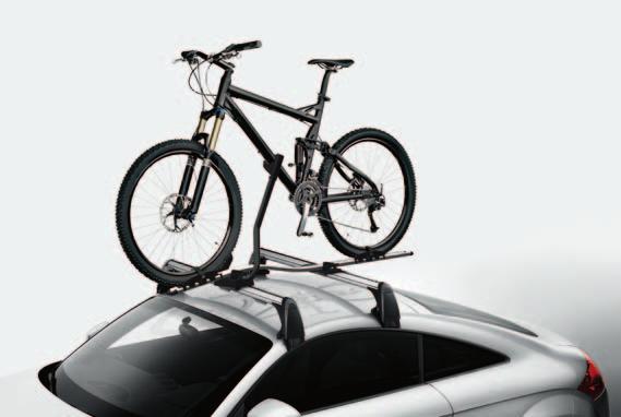 12 TT TTS Accessories TRAVELSPACE TRANSPORT 13 Fork mount bike rack 1 Made of anodized aluminum, this rack features a