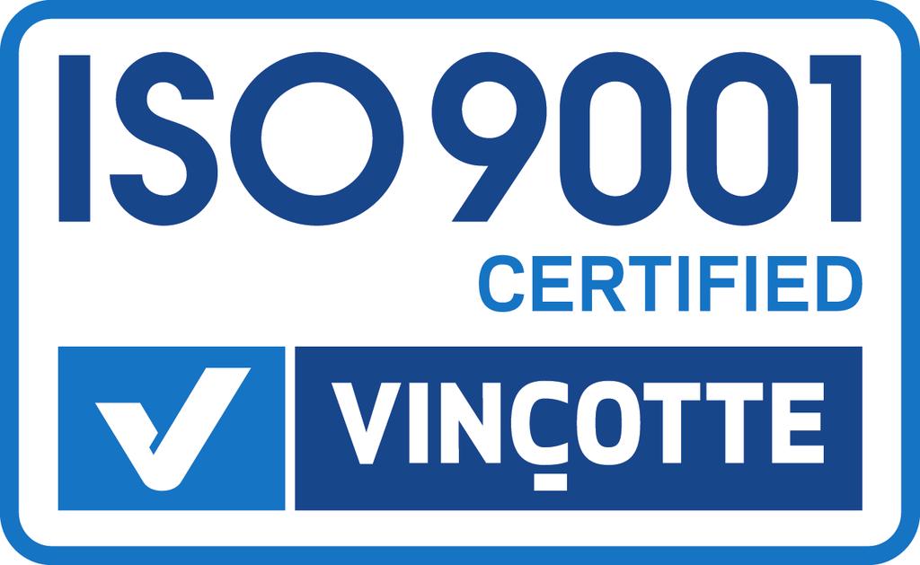 We are assessed to EN ISO 9001 Quality Assurance.