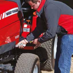 The rear PTO is very easy to use and provides 540 or 540/1000 rpm speeds.