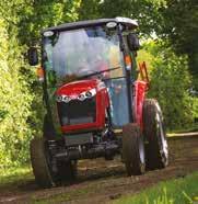 32 horsepower 35 litre fuel tank capacity Choose between mechanical transmission (8 forward/8 reverse gears) or hydrostatic with 3 ranges (H) Independent PTO Mid-PTO as standard on H version Rear or