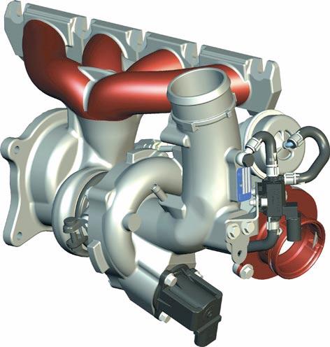 Introduction Description of the engine In terms of basic dimensions and design, the turbo FSI engine is derived from the 2.0l FSI with engine code AXW.
