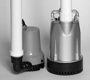Cut a piece of 1½ rigid PVC pipe long enough to reach from the bottom of the sump pit to one (1) foot above the floor. Prime and cement it to the 1½ pipe adapter, then screw the adapter into the pump.