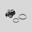 -U- Type discontinued Available up until 2018 Threaded fittings Double nipple E with 2 sealing rings Pneumatic connection Nominal size L1 L2 L3 ß Weight/ D1 D2 [g] M thread High-alloy stainless steel