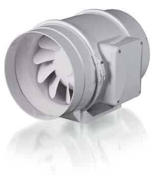 FANS FOR ROUND DUCTS Series In-line mixed-flow fans in plastic casing with the air capacity up to 2350 m 3 /h.