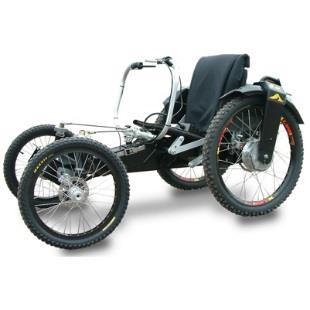 Boma Chairs We have 4 terrain wheelchairs that have a twist grip throttle and squeeze brake for hand control and can also be used with a personal assistant controlling throttle if hand control