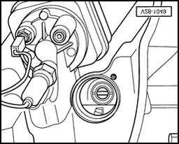 Page 13 of 25 28-10 Mark on distributor housing must align with mark on rotor arm or camshaft position sensor cover.