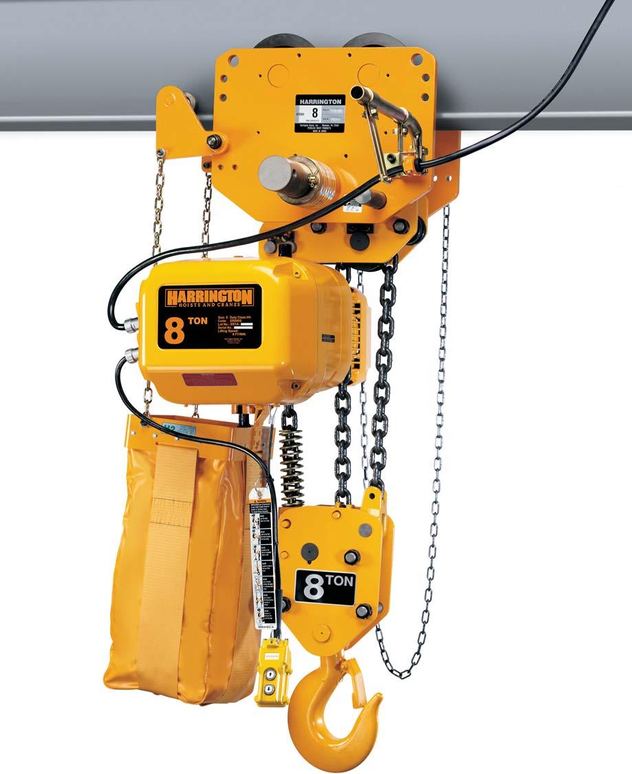 ERP and ERG Large Capacity Electric Chain Hoists With Push and
