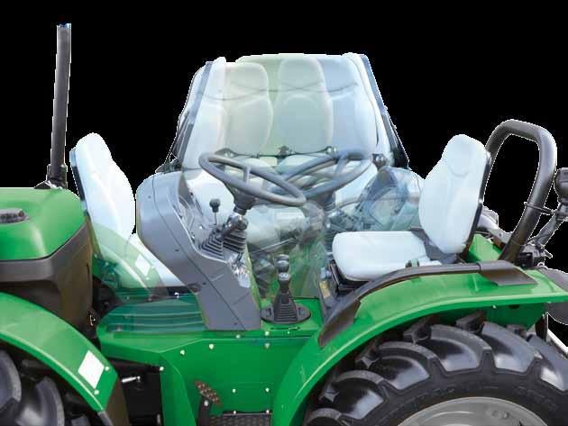 New solutions for the driver The driving position of tractors one of the best in its