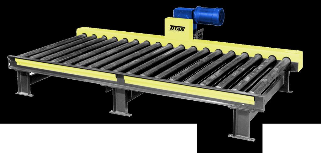 MODEL 535 CHAIN DRIVEN LIVE ROLLER CONVEYOR The ultimate in heavy-duty conveying for pallets, skids or drums - the Model 535 is designed to handle extremely heavy loads. The 3 1/2 diameter x.