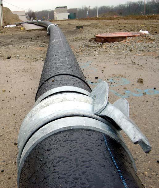 This is because our competitors use riveted pins that tend to pull apart (see previous page). Pipe performance is based on the specifications of the HDPE pipe. Pressures are based on water at (73.