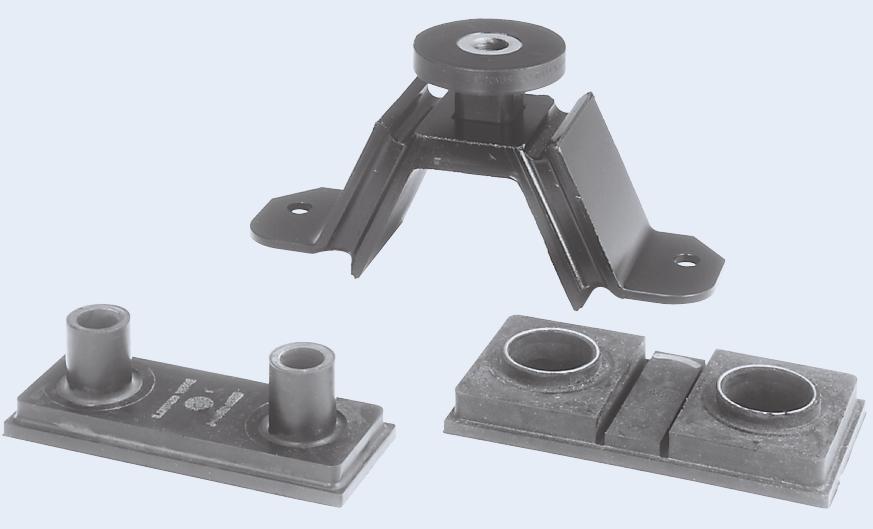 V MOUNT SERIES Engine mounts isolate vibration, absorb shock and attenuate noise due to structure-borne vibrations.