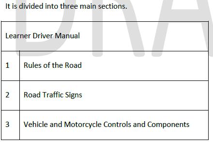 Section 1 of the Manual: Rules of the Road Regarding the content of the Manual It should be noted that in section 3 above, the Manual includes the words and Components.