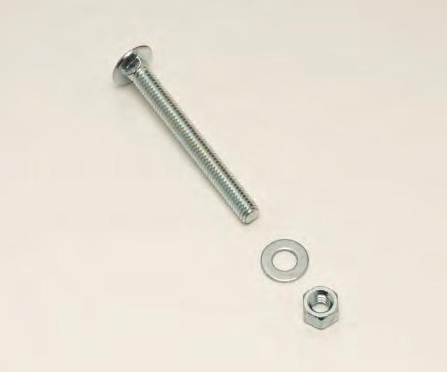 - Accessories Carriage Bolt Field drilling is required.