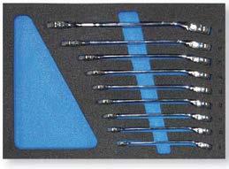 85 Double Offset Ring Spanners 2 point Bi-Hex Contents: 6, 7, 8, 9, 0,, 2, 3, 4,