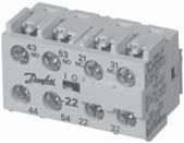 Ordering Minicontactors CI 4-, for d.c. coil voltage Main circuit C-3 load I th U e 220-240 V kw U e 380-500 V kw I e (C- Open I the 2) (C- Main (C- (make) Built-in auxiliary contacts Number/ Function Code no.