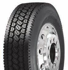 DRIVE RLB400 Ultra Premium Closed Shoulder Deep Tread Drive Position Tire Closed-shoulder tread design provides even wear while maintaining excellent traction Extra deep 30 /32" tread with stone