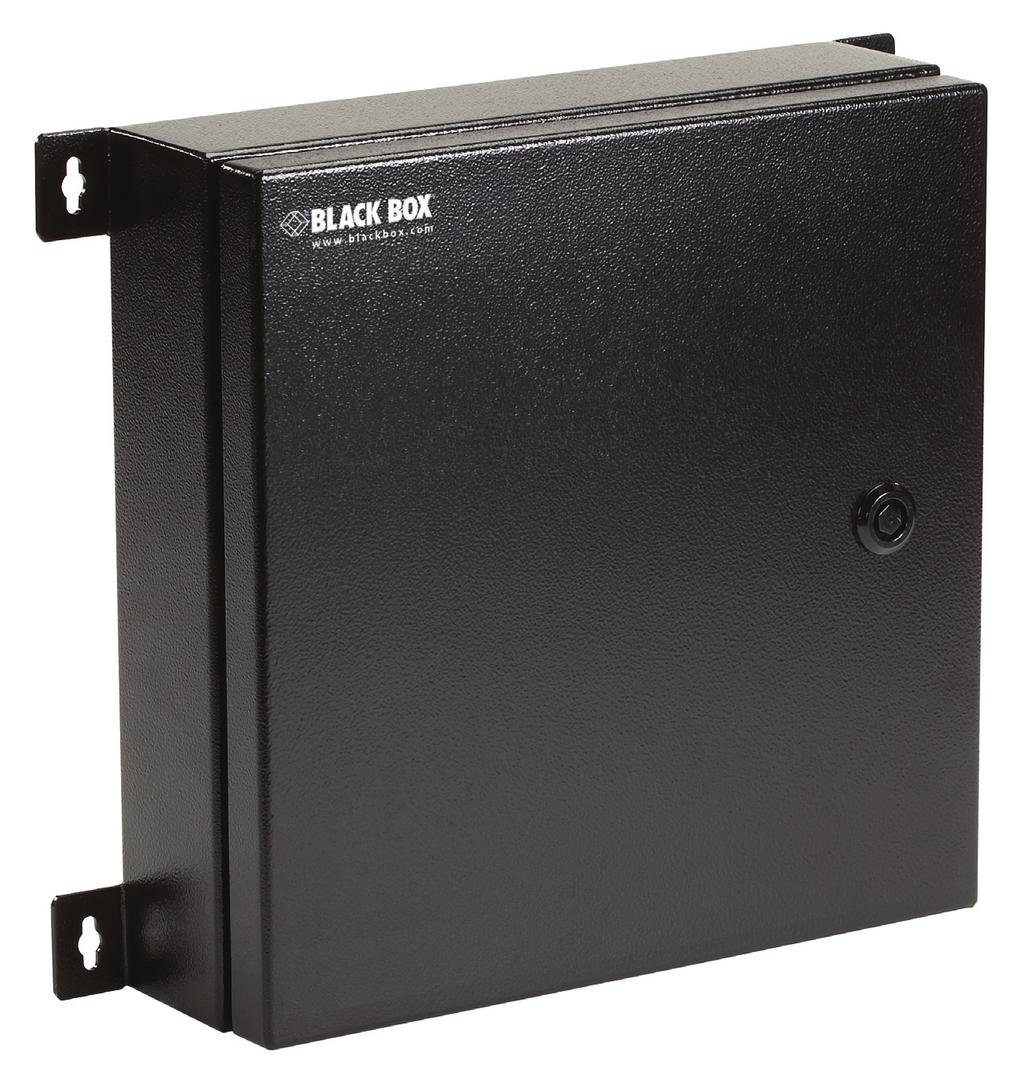 Internal bracket supports up to two fiber adapter panels. Includes an area to mount a splicing tray. Customer Support Information Order toll-free in the U.S.: Call 877-877-BBOX (outside U.