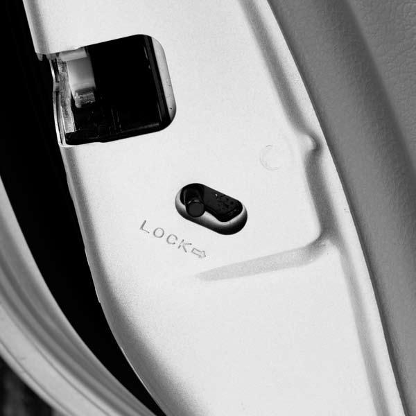 CHILD SAFETY REAR DOOR LOCK Child safety locks help prevent the rear doors from being opened accidentally, especially when small children are in the vehicle.