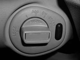 OVERDRIVE (O/D) OFF SWITCH Each time your vehicle is started, the transmission is automatically reset to Overdrive on.