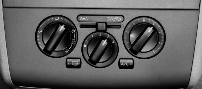 07 04 05 06 Manual Climate ControL FAN SPEED CONTROL DIAL Turn the fan speed control dial speed.