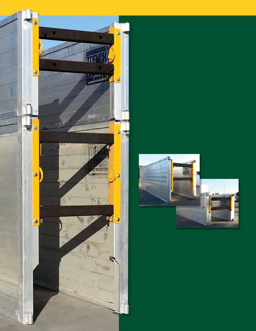 AEX Aluminum Framed Trench Shields The AEX Trench Shields developed by GME are static walled aluminum trench shields designed from aircraft grade aluminum.