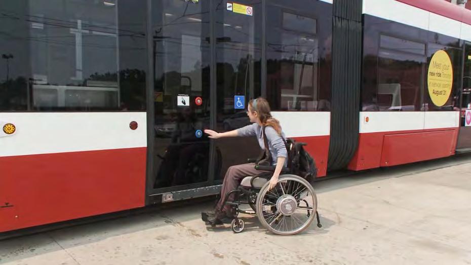 Accessibility Status Accessible streetcars: