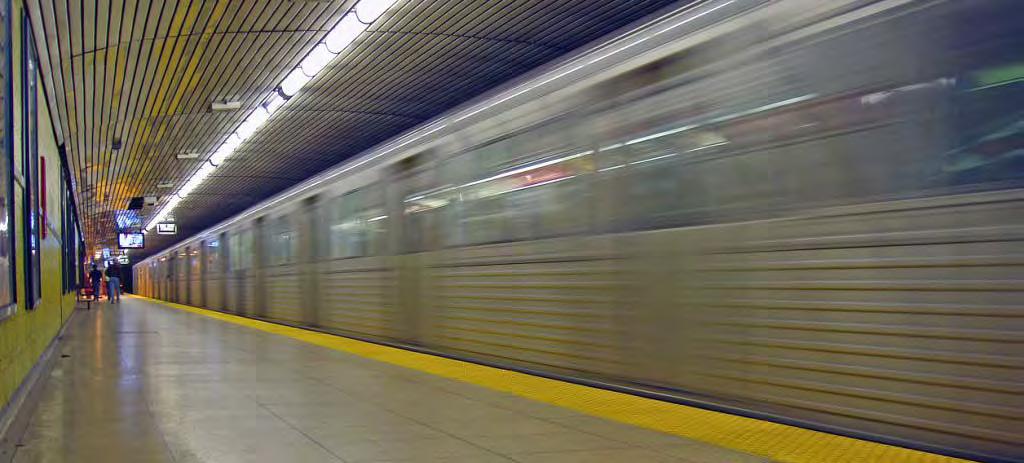 Subway Service Reliability 170 million annual customers running time adjustments, improved