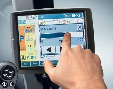 27 Control up to eight remotes Available on SideWinder II tractors, the optional remote valve management system enables the