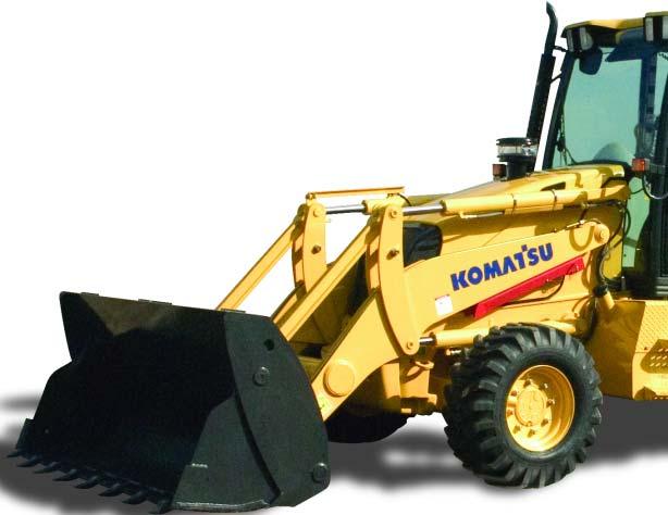 WB1/15 B A CKHOE L O ADERS WALK-AROUND Komatsu backhoe loaders bring together the versatility of a backhoe loader with the performance of an excavator.