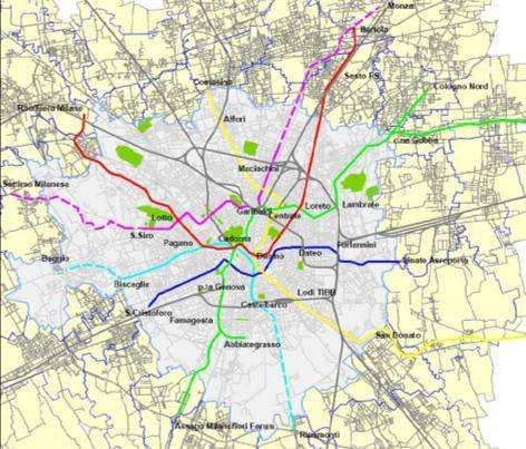 ATM S.p.A. Network Development Today network Metro lines (M1, M2, M3): Km75,5 Urban railways: