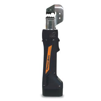 5 tons of crimping force with an easy, pushbutton trigger. The lightweight, ergonomic design minimizes the risk of repetitive motion injuries that can occur with traditional hand crimping tools.