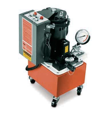 380 Heavy-Duty Electric Hydraulic Pump with Shure-Stake Control Designed for perfect crimps every time in heavy-duty OEM applications Heavy-duty OEM two-stage pump with high flow rate Shure-Stake