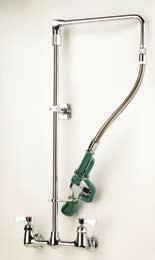 Specialty Faucets 3/4 Full Flow Wall Mount Faucet 8 centers 12 spout Ceramic cartridge valves 18-812 ** 18-812L