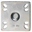Economy Casters 4 3 1 /2 30-107S Economy Series 4 x 4 Universal Plate Caster 5 wheel with brake 4 Set Set of 4 66.