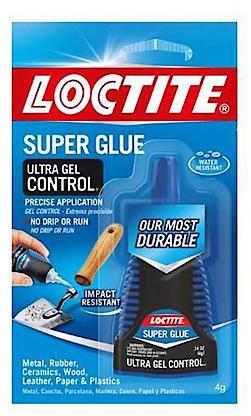 leather, paper and plastic Loctite Super Glue Ultra Controlled Dispense Gel LOC 1363589 Fast acting liquid formula.
