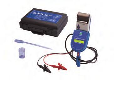 Test and inspection equipment Brake fluid tester BFT 320P Use the thermal printer to produce a hard copy of the reading and measurement for customer and garage use.