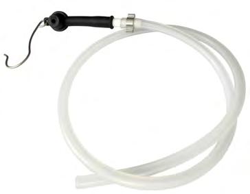 Benefits: No bending of the hose Shipment: Adapter with 2 ear clamps (for attachment to existing hose) ATE 90 adapter with bleeding hose The ATE 90 bleeding hose is a helpful accessory for bleeding