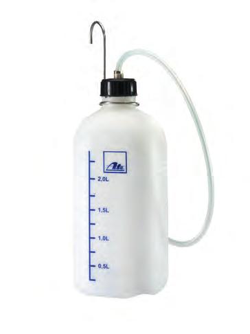 1 Short order no: 750008 Collection bottle The ATE collection bottle is connected to the bleeder valves of a hydraulic brake system via its silicon hose to collect