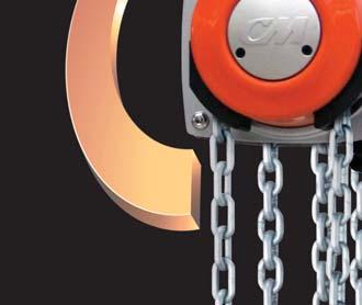 Its patented hand chain cover rotates a full 360 to allow for pulling and lifting