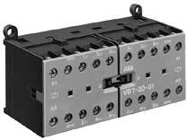 Compact reversing contactors Ordering details Compact reversing contactors VB6, VB7 and VB6A, VB7A The mechanical interlock between the two contactors mechanically prevents switch-on of one contactor