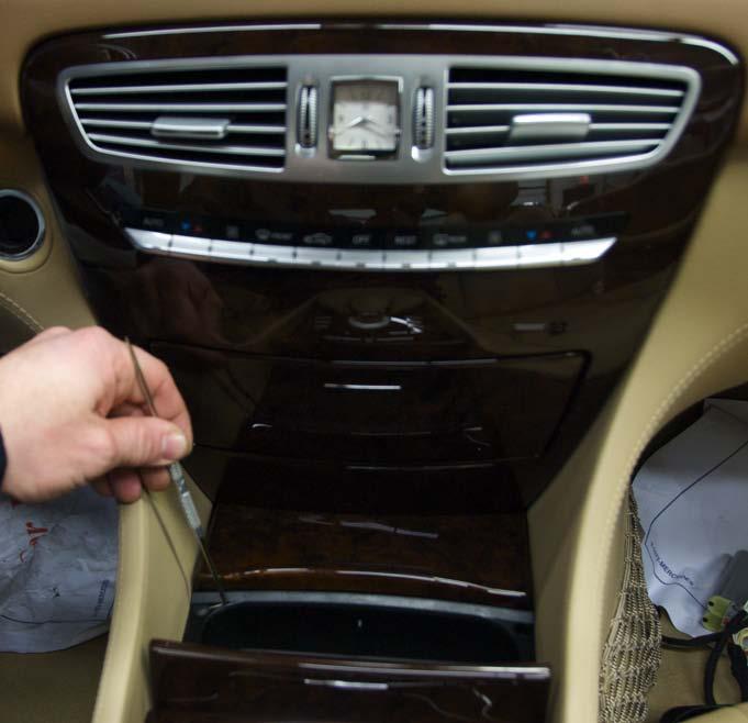 14. Follow steps 1-3 of the S Class manual to remove the driver s under dash panel. 15.